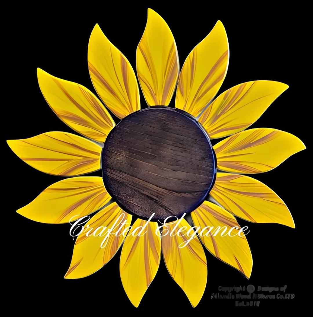 Brighten Your Home with Handcrafted Wooden Sunflowers