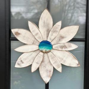 Wooden Flower Art -Resin Art -door decoration