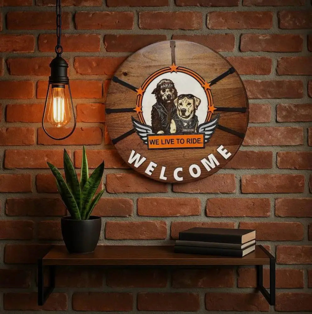 "Custom laser engraved welcome sign wooden personalized home décor Dartmouth Nova Scotia"