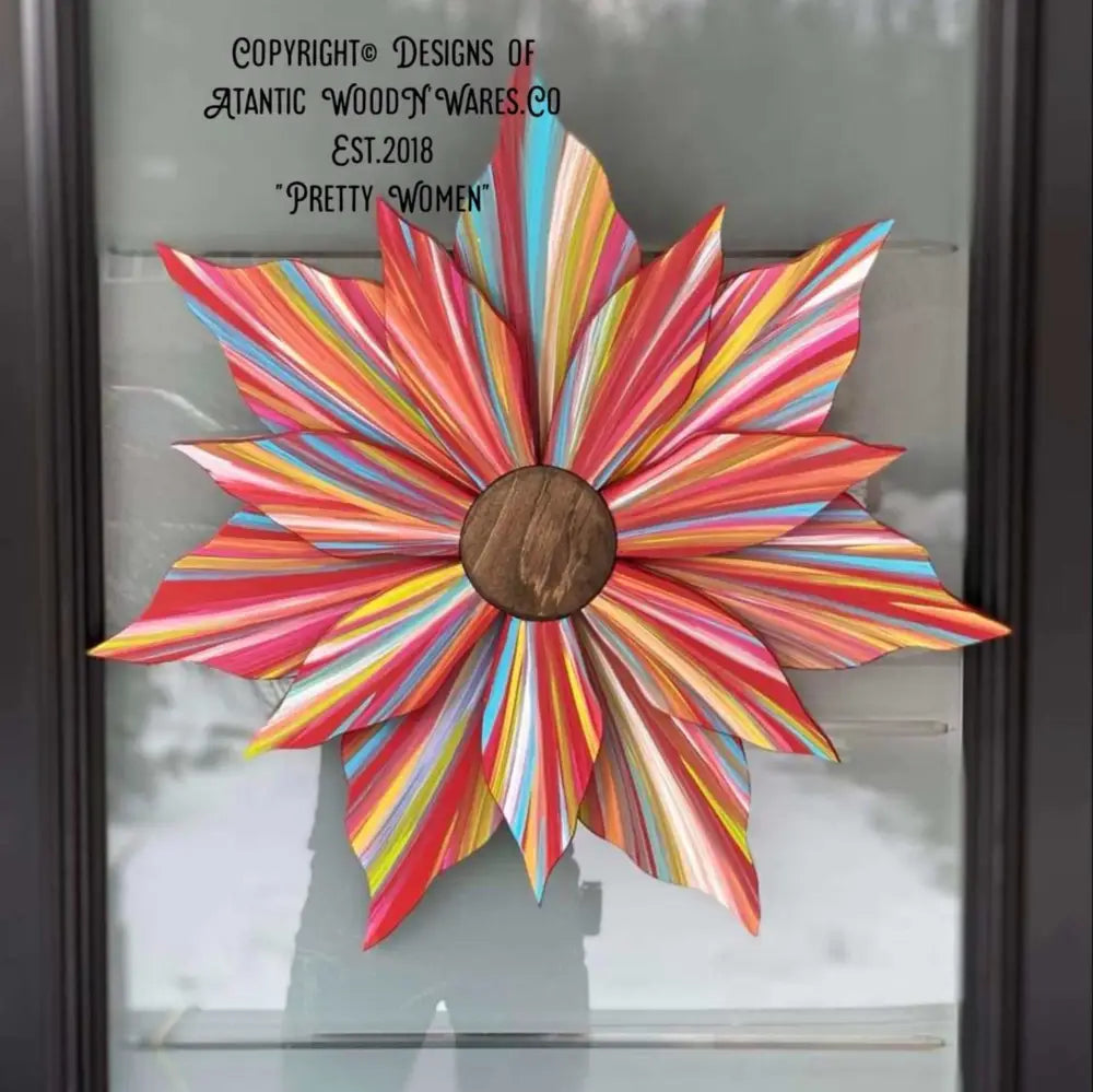  "Red wooden love flower Valentine's Day gift handcrafted Dartmouth Nova Scotia"