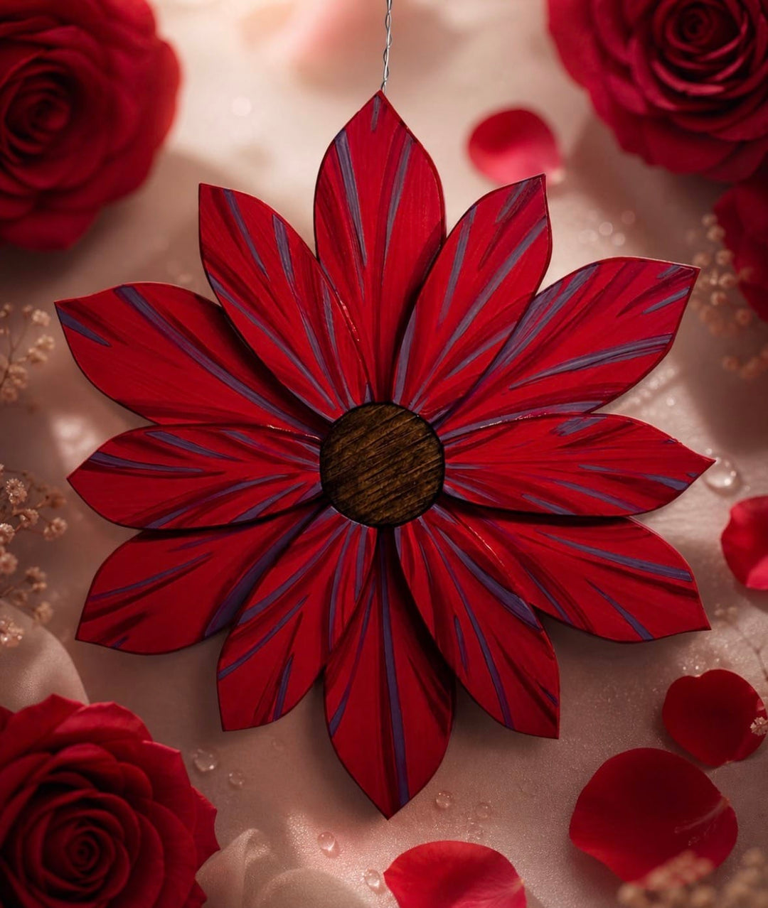 16" Wooden Sunflower Wall &amp; Door Decor | Handmade in Nova Scotia