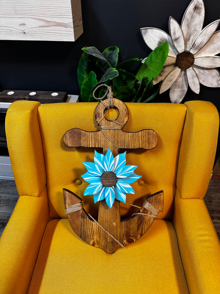 Nautical Wooden Anchor Wall Art | Rustic Coastal Décor | Dartmouth NS