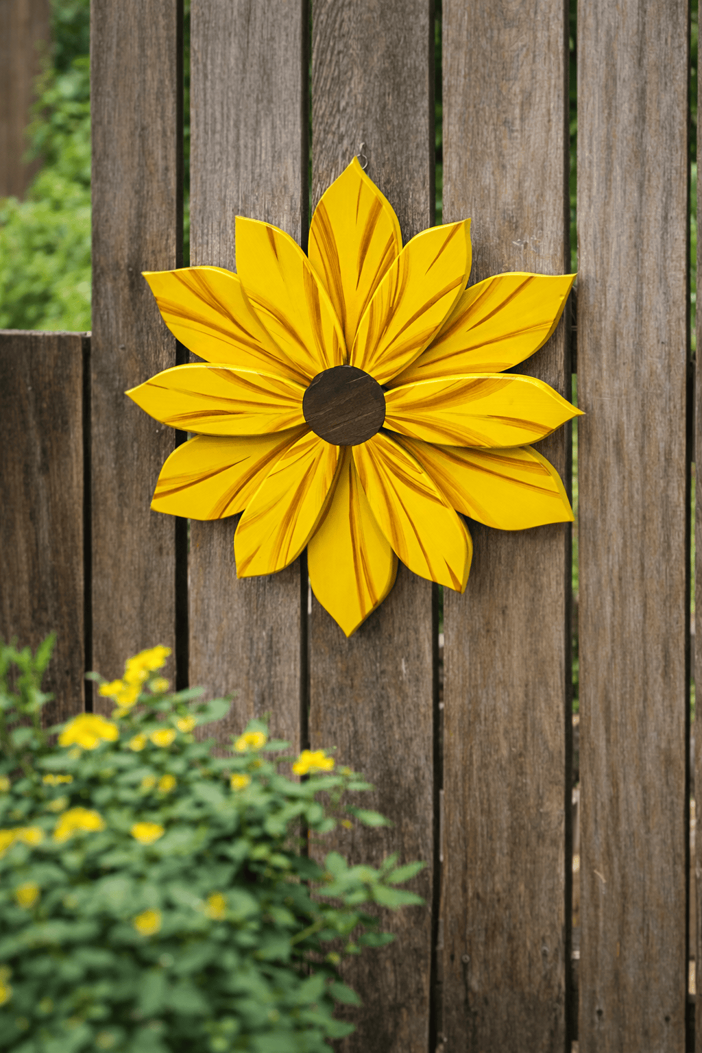 16" Wooden Sunflower Wall &amp; Door Decor | Handmade in Nova Scotia