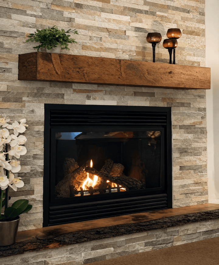 Handcrafted Rustic Wood Fireplace Mantels | Custom Floating Mantels Made in Nova Scotia