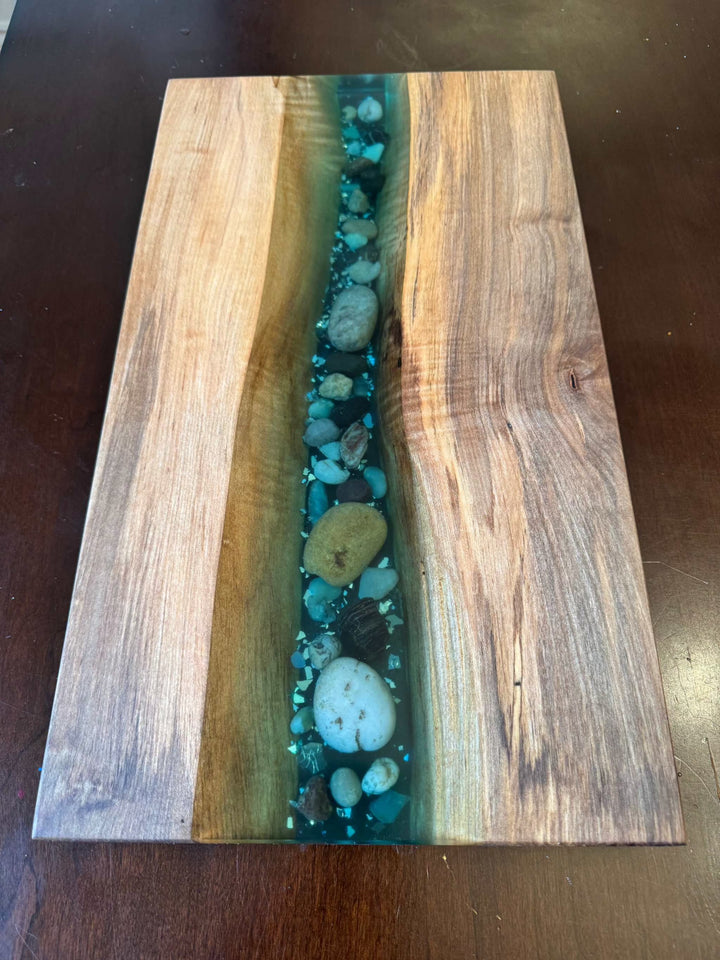 Maple Epoxy Resin Serving Tray - Canadian Craftsmanship