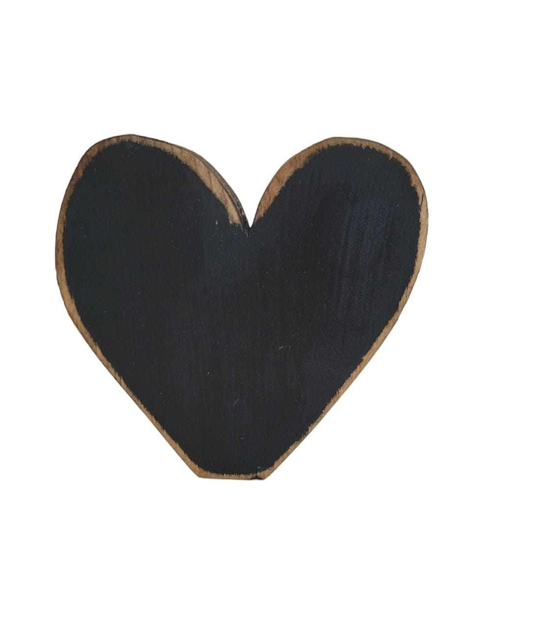 Atlantic Wood N Wares Home Decor>Decorations>Hearts Black / Each Handcrafted Wooden Hearts: Perfect Gift for Loved Ones HeartSet0010