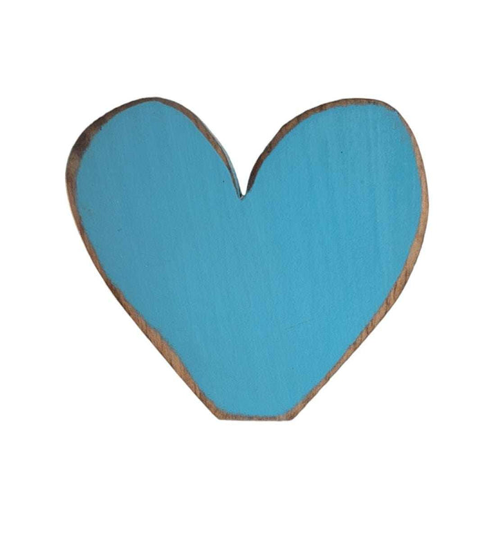 Atlantic Wood N Wares Home Decor>Decorations>Hearts Light Blue / Each Handcrafted Wooden Hearts: Perfect Gift for Loved Ones HeartSet007