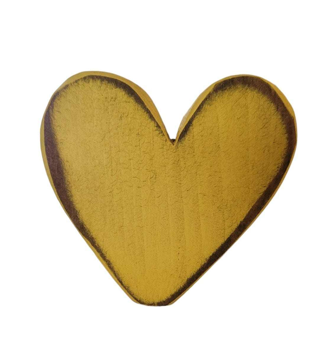 Atlantic Wood N Wares Home Decor>Decorations>Hearts Yellow / Each Handcrafted Wooden Hearts: Perfect Gift for Loved Ones HeartSet004