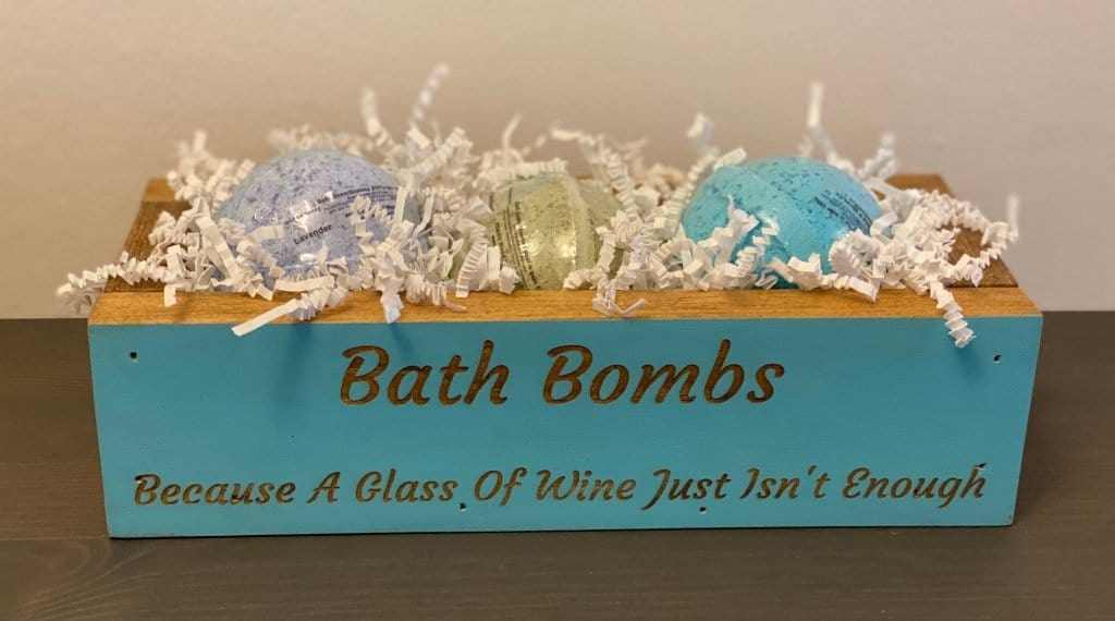  Atlantic Wood N Wares  Home Decor >Kitchen>Bathroom Handmade Bath Bomb Wooden Keepsake Boxes | Luxury Self-Care Gifts