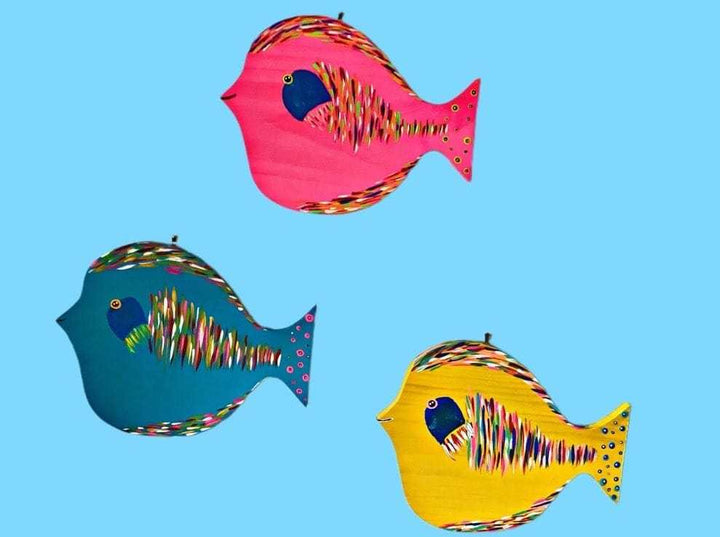  Atlantic Wood N Wares  Home Decor>Wall Decor>Wall Hangings Hand Painted Folk Art Fish: Add Personality to Your Home Folkfish02
