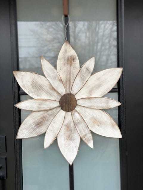 Atlantic Wood N Wares Home Décor>Wall Decor>Wall Hangings Medium 26 x 26 inches Wood Flower Art: Handcrafted Door Decorations in 3 Sizes SFS001