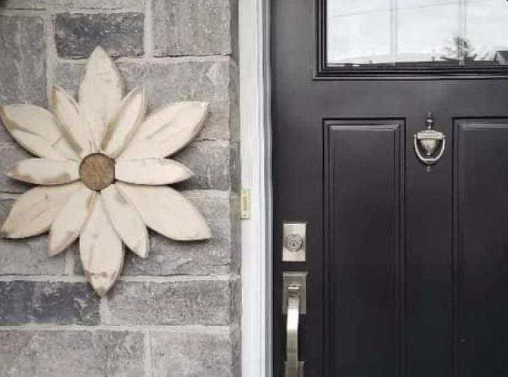 Atlantic Wood N Wares Home Décor>Wall Decor>Wall Hangings Wood Flower Art: Handcrafted Door Decorations in 3 Sizes