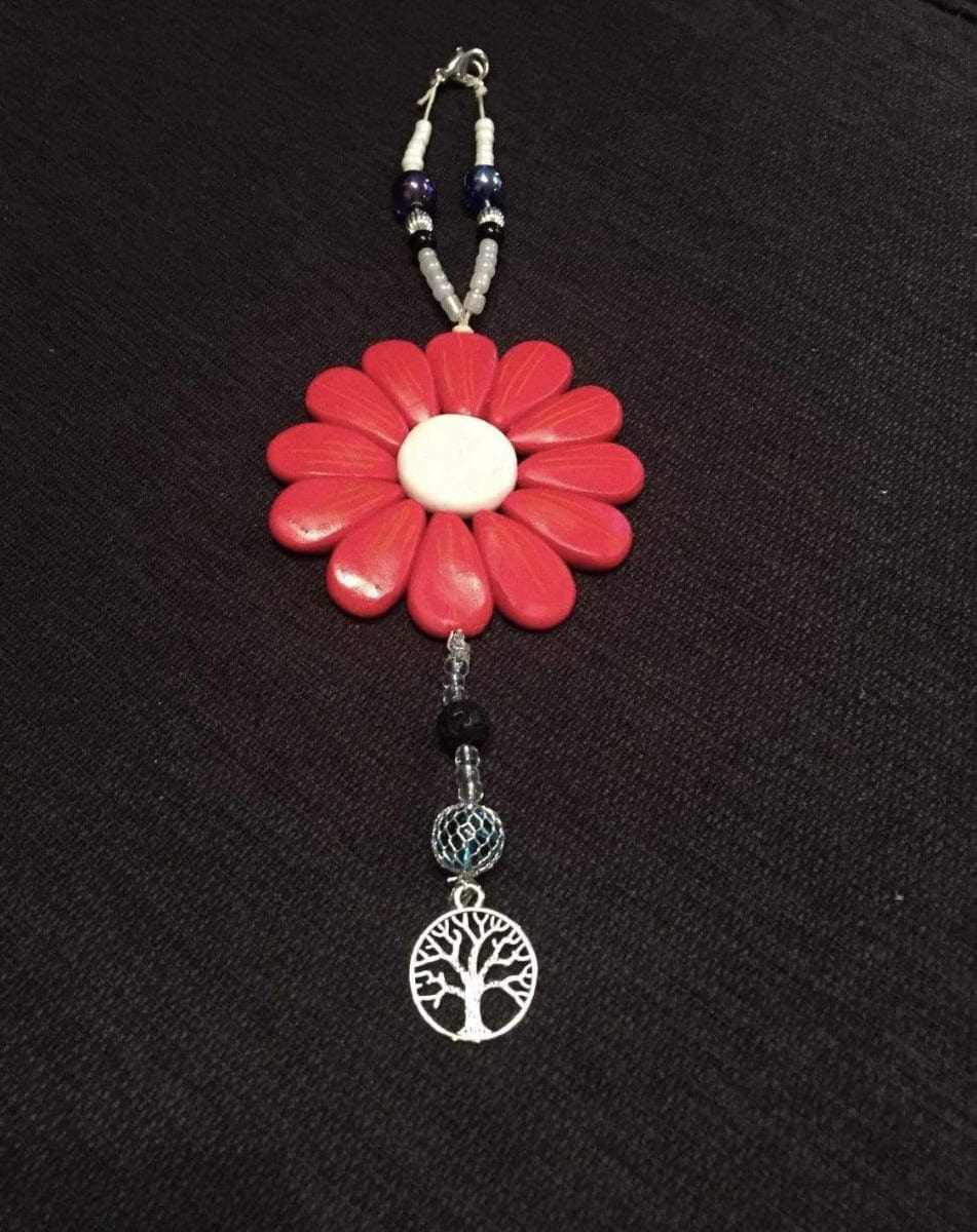Atlantic Wood N Wares Home & Garden>Home Décor>Kitchen Accessories Red / White  Centre Support IWK Foundation with Sofia Daisy Charms! Charm01