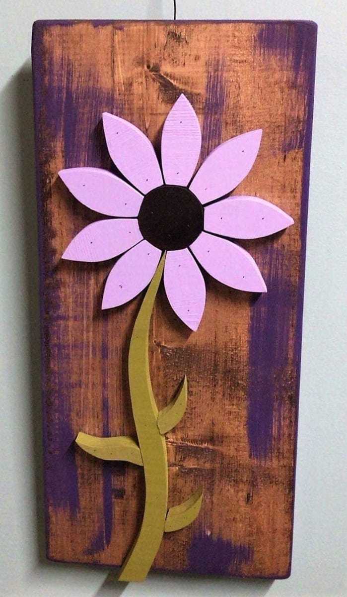 Atlantic Wood N Wares Home & Garden>Home Décor>Wall Decor>Wall Hangings Handcrafted Wall Art Flowers: Add Charm & Elegance WALLA001