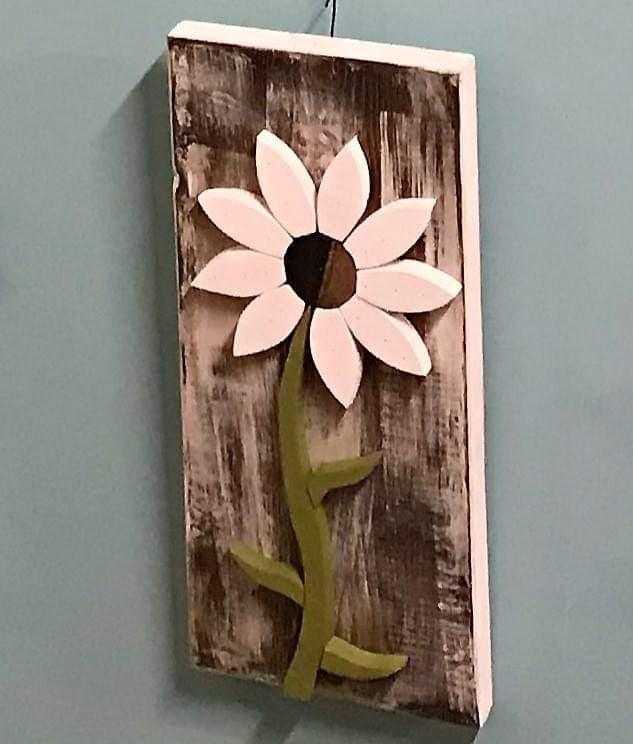 Atlantic Wood N Wares Home & Garden>Home Décor>Wall Decor>Wall Hangings Handcrafted Wall Art Flowers: Add Charm & Elegance WALLA001