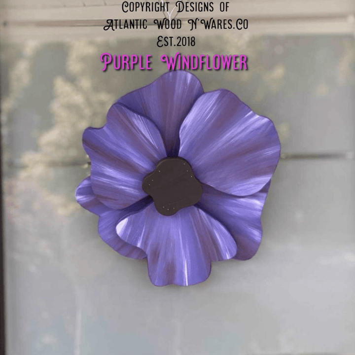 Handcrafted Windflower Door Decoration | Poppy Anemone Art