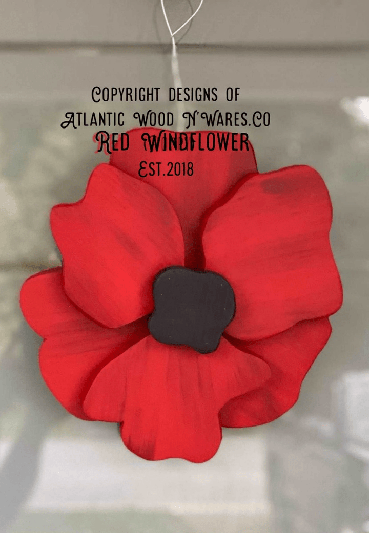Handcrafted Windflower Door Decoration | Poppy Anemone Art