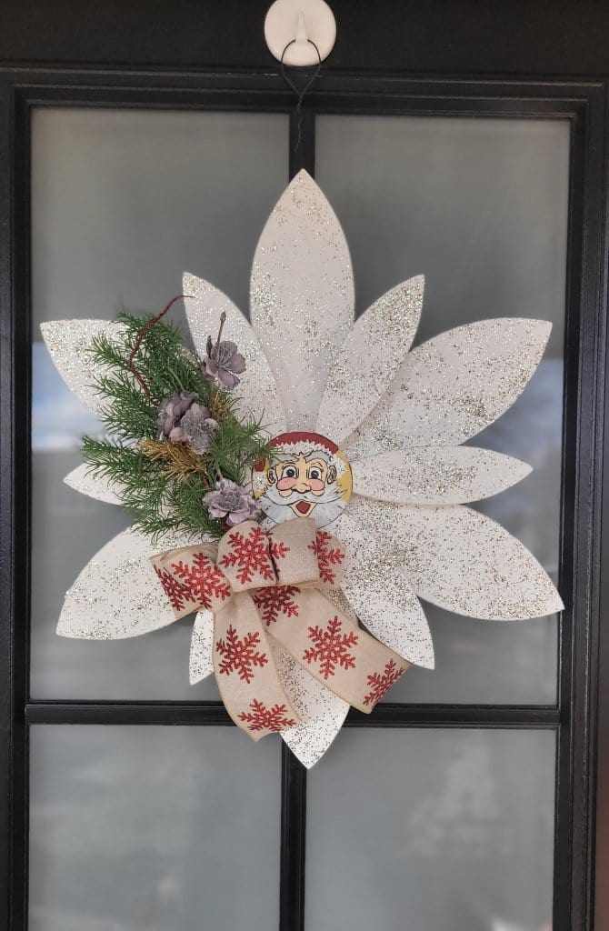 Atlantic Wood N Wares Home & Garden>Home Décor>Wall Decor>Wall Hangings Small 22 ich Santa Face Brighten up any space with our exquisite wooden flower door decoration