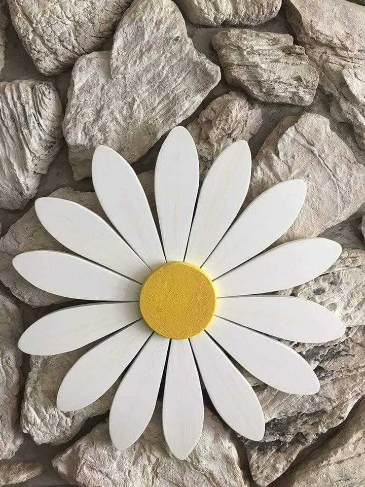 Atlantic Wood N Wares Home & Garden>Home Décor>Wall Decor>Wall Hangings Symbolize New Beginnings and Motherhood -Our Hand-Painted Wooden Daisy SFDL001