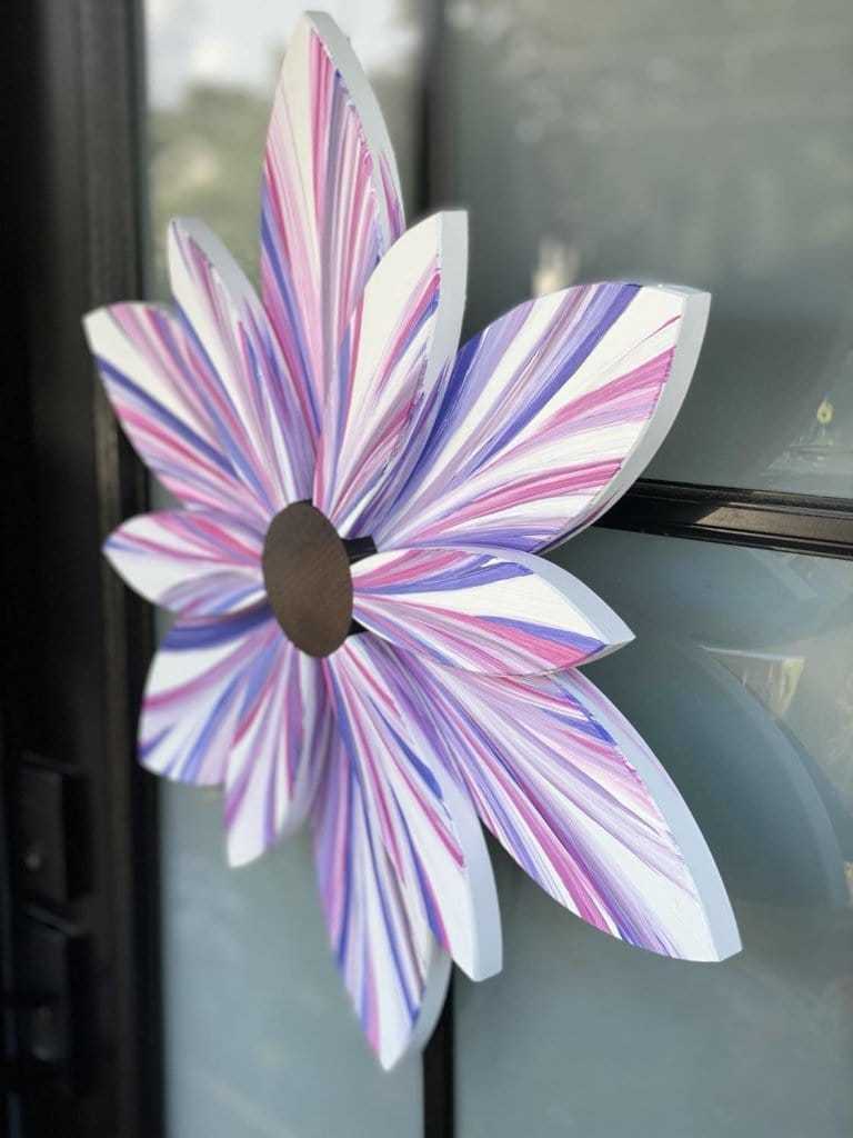 Atlantic Wood N Wares Home & Garden>Home Décor>Wall Decor>Wall Hangings Wood Flower-Door Decor: Cotton Candy Design for Your Home