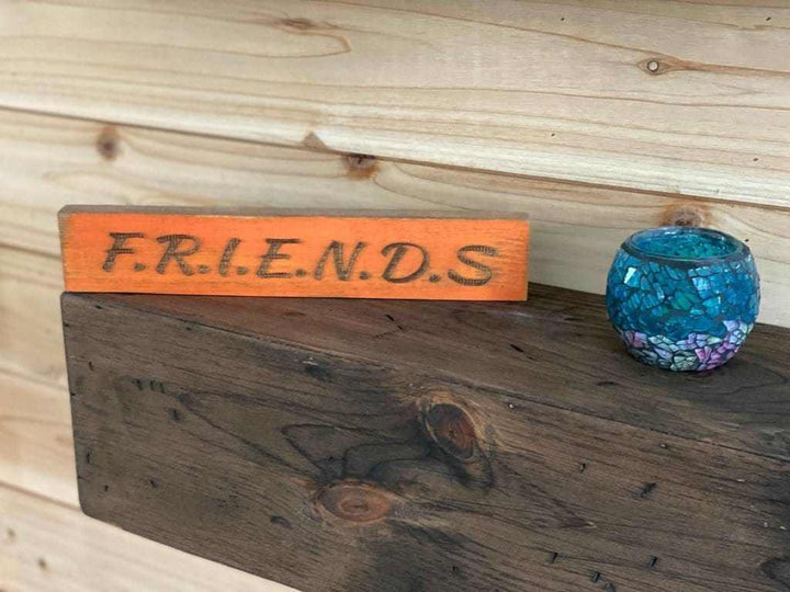  Atlantic Wood N Wares  Home & Garden>Kitchen>Living room Orange Laser Engraved Friendship Sign - A Lasting Gift for Your Best Friend Friend01