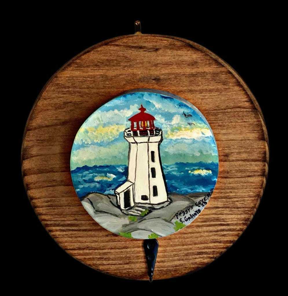  Atlantic Wood N Wares  Home & Garden>Wall Decor>Wall Art>Wall Hangings Peggy's Cove Key Chain Holder Inspired by the Scenic Peggy’s Cove and Citadel Hill