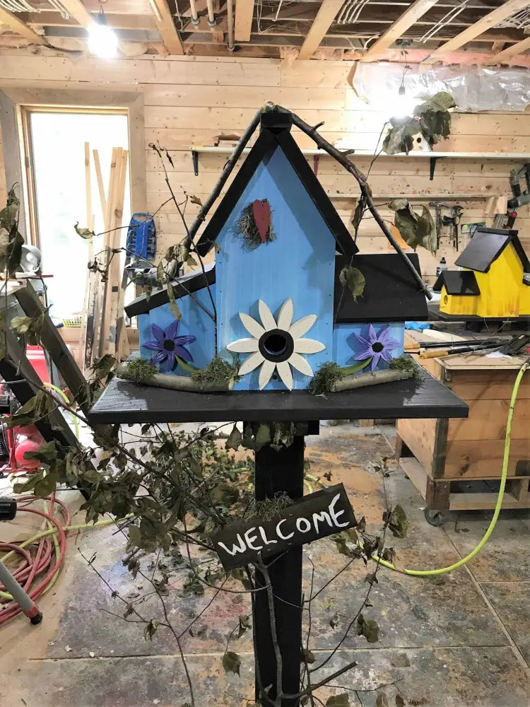 Atlantic Wood N Wares Decor/Bird & Wildlife Houses / Birdhouses Charming Bird Lover Presents for All Occasions TRIPLEB001