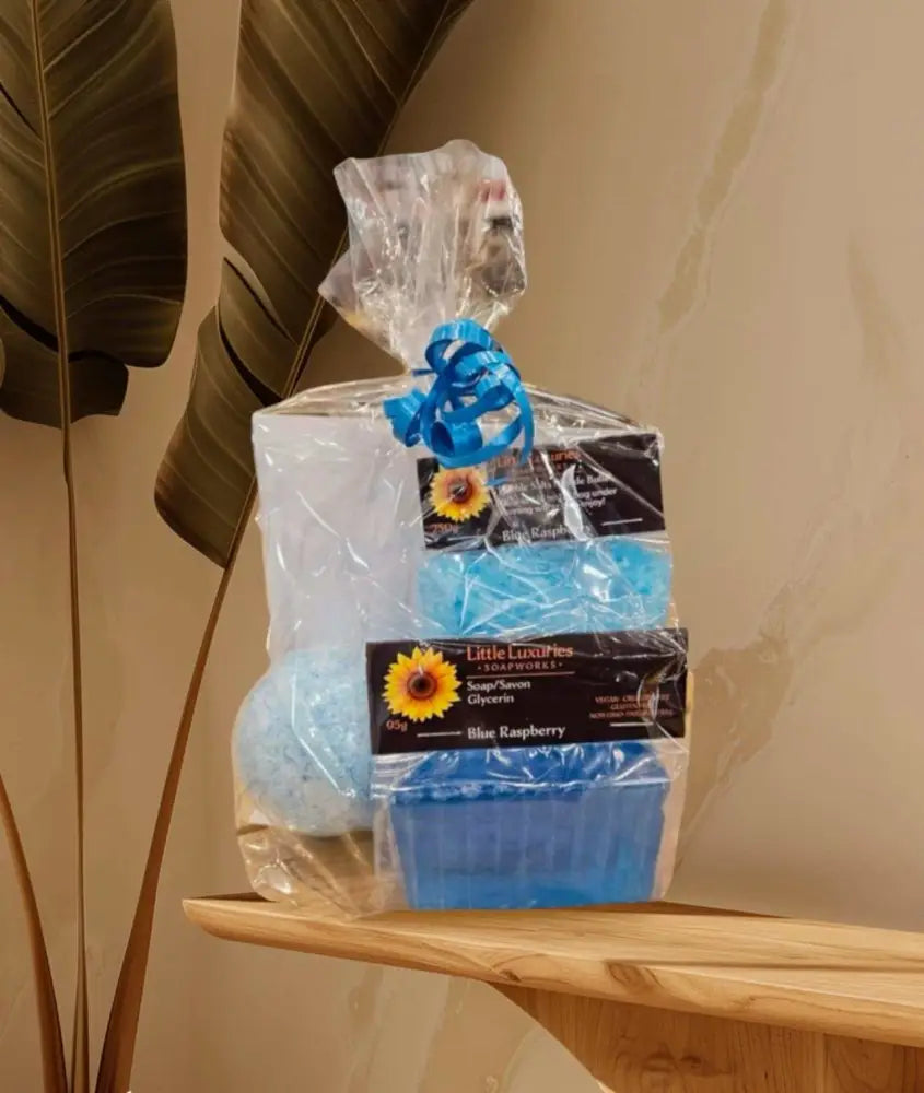 Gift Bag for Luxury Self-Care – Soap, Bath Bomb, & Bubble Salts