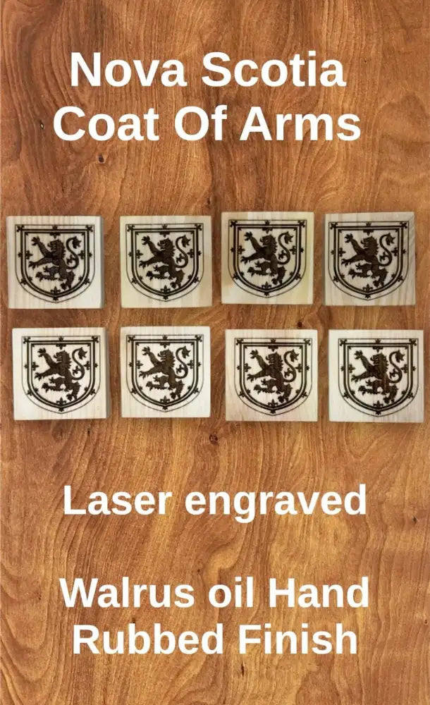 Handcrafted Nova Scotia Wood Coasters - Unique Home Decor