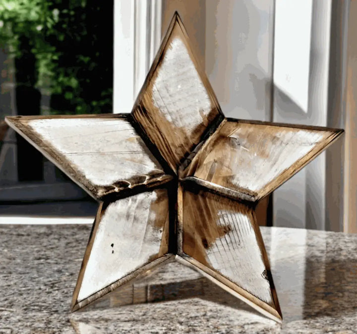 Handcrafted Rustic Wooden Star  Nova Scotia Home Decor