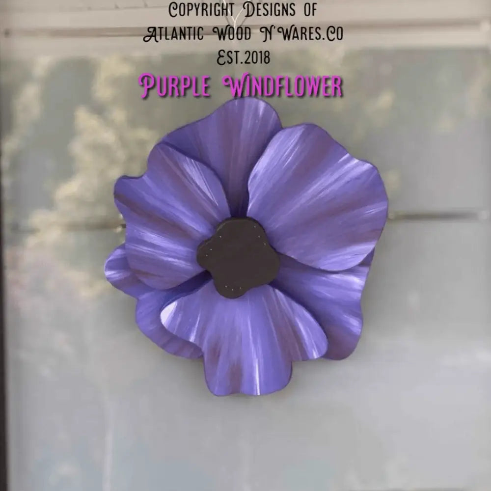Handcrafted Windflower Door Decoration | Poppy Anemone Art
