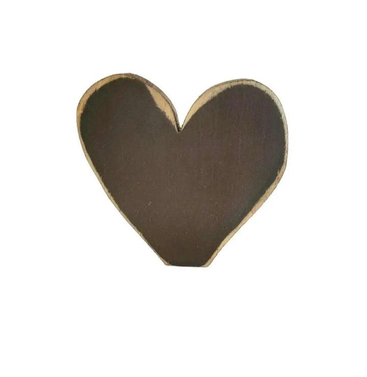 Handcrafted wooden heart with rustic charm, perfect home decor or gift.
