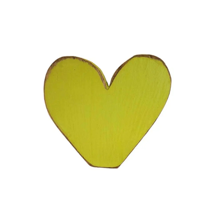 Handcrafted wooden heart with rustic charm and unique design.