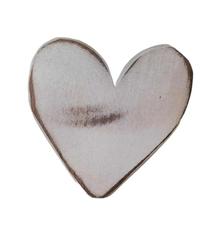 Handcrafted wooden heart with rustic charm, perfect for gifting.