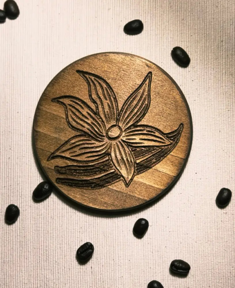 Morning Ritual Wood Coaster Set – Engraved Natural Coasters