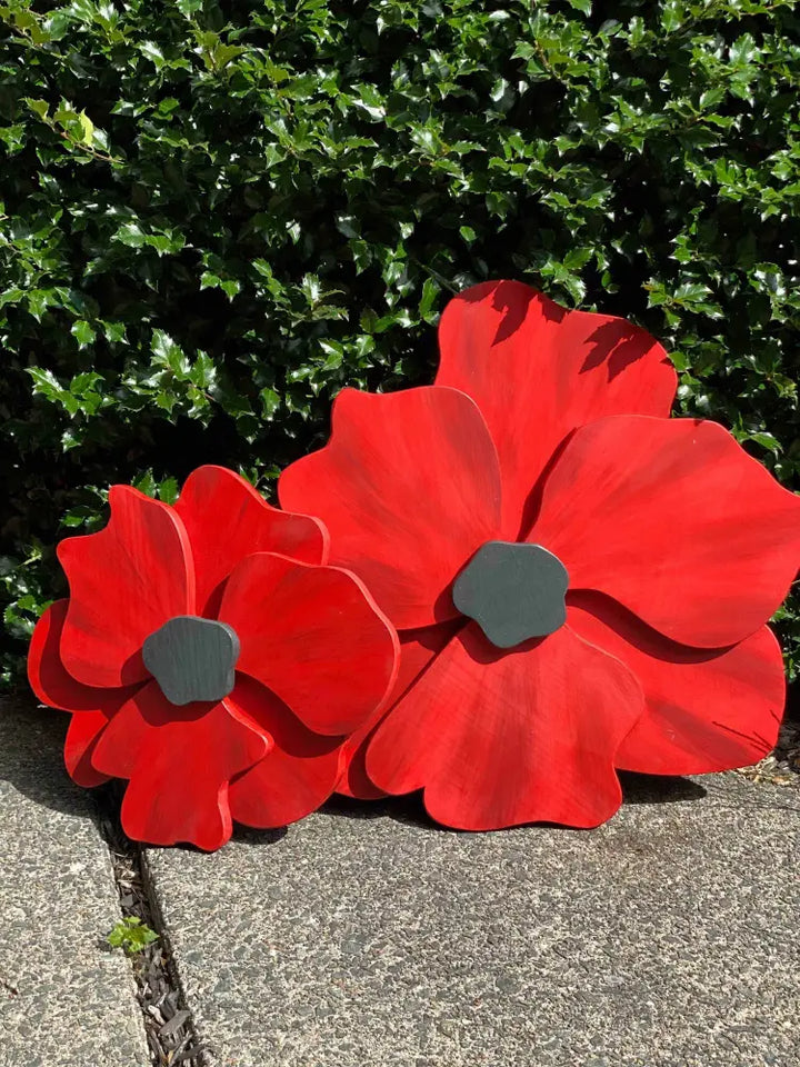 Poppy Anemone Windflower Decor | Unique Wreath Art