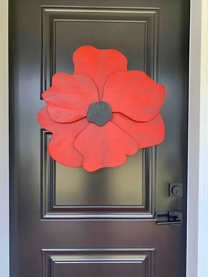 Poppy Anemone Windflower Decor | Unique Wreath Art