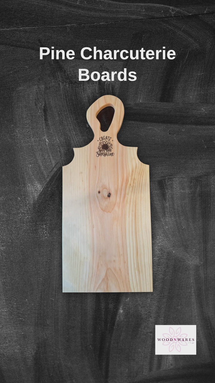 Handcrafted Pine Charcuterie Board - 25" x 11" - Perfect for Entertaining