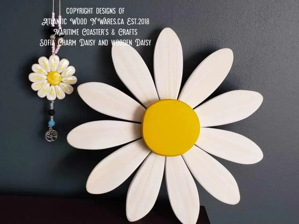 Wooden Flower Art – Support the Sofia Daisy Campaign in Canada