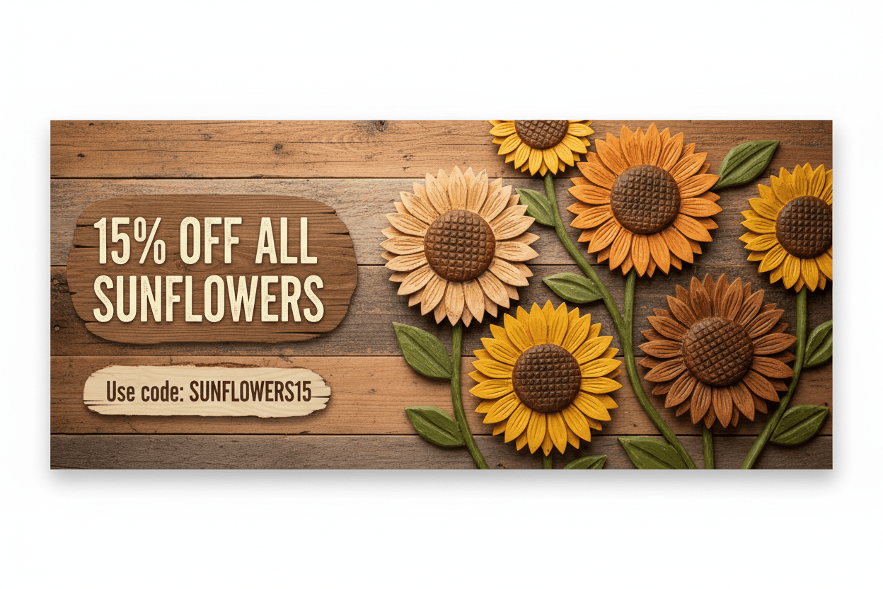 Sunflower Sale Banner