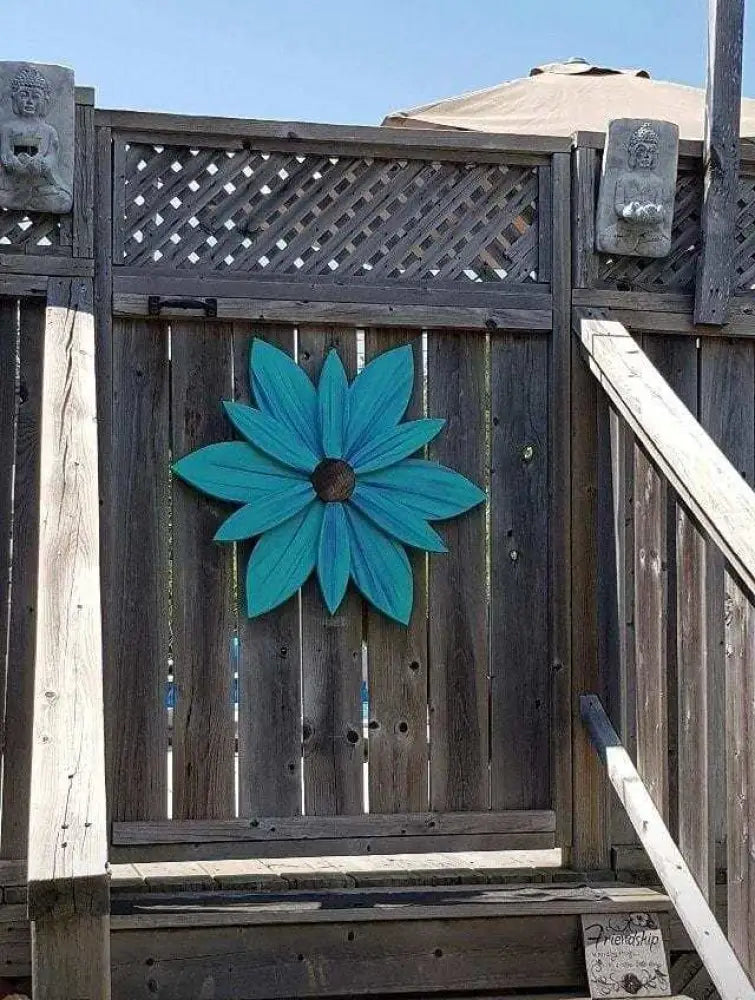 Atlantic Wood N Wares  Home & Garden>Home Décor  Wooden Flower Art- Door Decoration-Bahama Sea Purple 