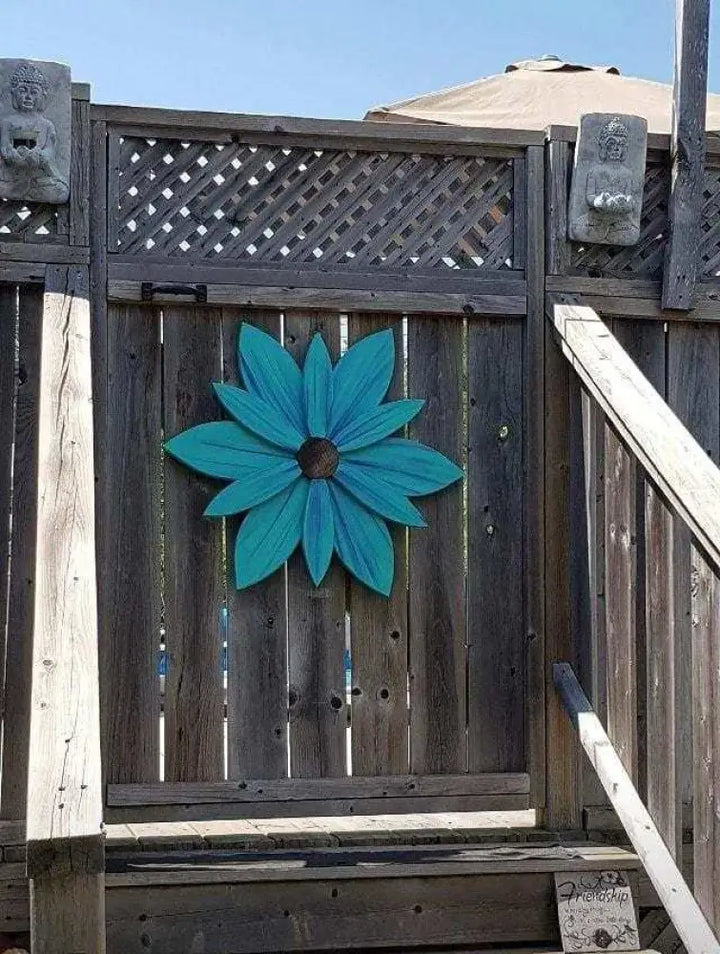  Atlantic Wood N Wares  Home &amp; Garden>Home Décor  Wooden Flower Art- Door Decoration-Bahama Sea Purple 